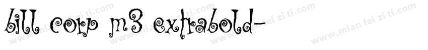 bill corp m3 extrabold字体转换